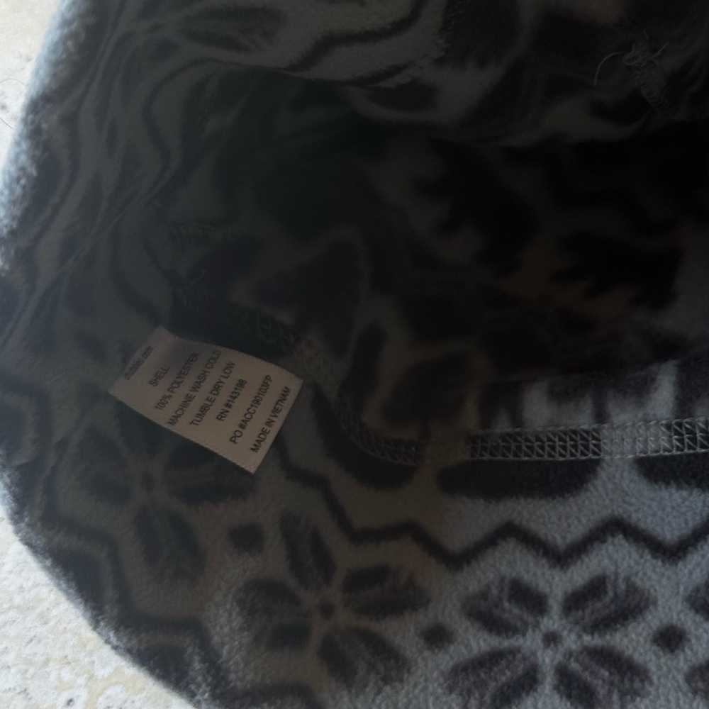 Chubbies Men’s Gray And Black Patterned Beanie Tr… - image 2